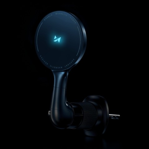 
Automobilinis laikiklis su indukciniu telefono įkrovikliu, skirtas „Qi MagSafe 15W“ tinklui
