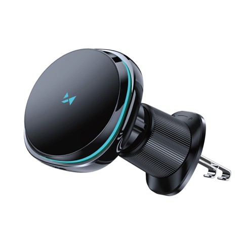 
Automobilinis laikiklis su indukciniu įkrovikliu ir telefono ventiliatoriumi oro išleidimo angai „Qi MagSafe 15W“
