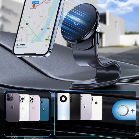 
Magnetinis automobilio laikiklis su indukciniu telefono įkrovikliu kabinai 15W „MagSafe“
