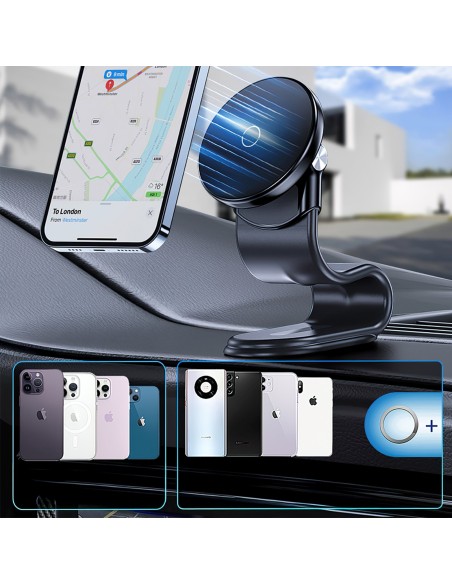 
Magnetinis automobilio laikiklis su indukciniu telefono įkrovikliu kabinai 15W „MagSafe“
