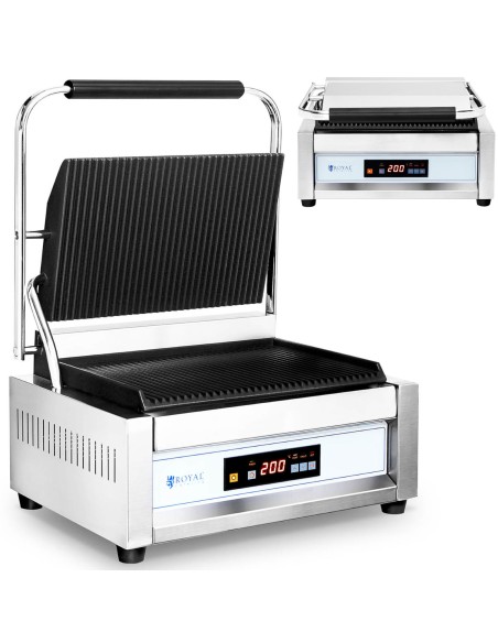 Elektroniniu būdu valdomos griovelinės kontaktinės grotelės 34 x 23 cm 2200 W