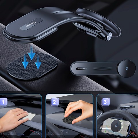 
Magnetinis automobilio laikiklis su indukciniu telefono įkrovikliu kabinai 15W „MagSafe“
