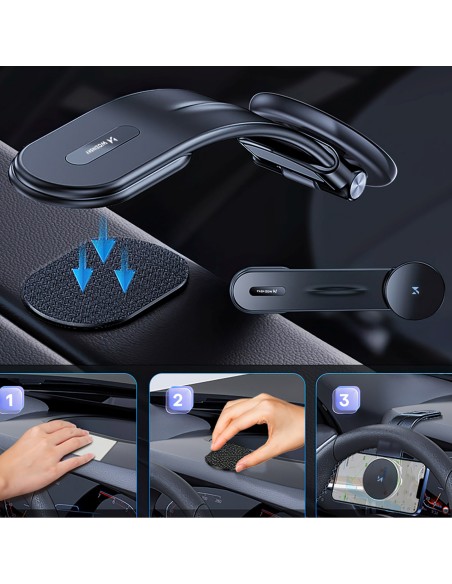 
Magnetinis automobilio laikiklis su indukciniu telefono įkrovikliu kabinai 15W „MagSafe“
