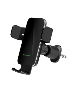 
Automobilinis laikiklis su indukciniu telefono įkrovikliu, skirtas grotelėms, 15 W - juodas
