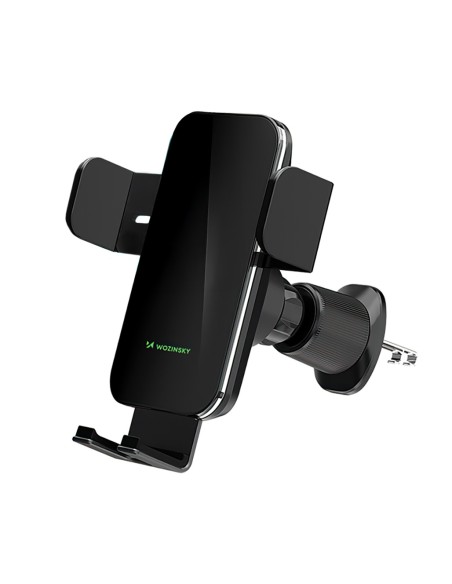 
Automobilinis laikiklis su indukciniu telefono įkrovikliu, skirtas grotelėms, 15 W - juodas
