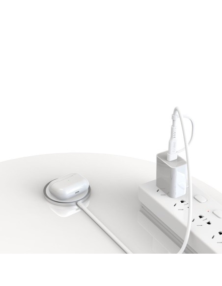 
QI15W-A44 MagSafe magnetinis belaidis išmaniojo telefono įkroviklis – baltas
