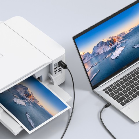 
Spausdintuvo ir skenerio laidas USB-B - USB-C 2m - juodas
