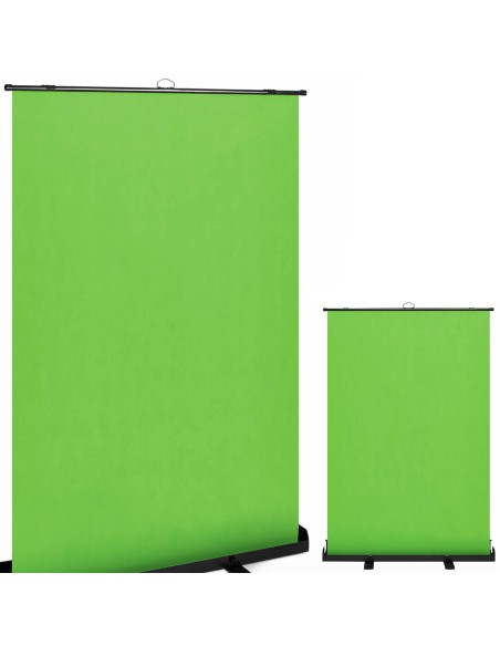 Fotografinis fonas GREEN SCREEN nešiojamos išskleidžiamos grindys 144x199 cm Fotografinis fonas GREEN SCREEN nešiojamos išskleidžiamos grindys 144x199 cm