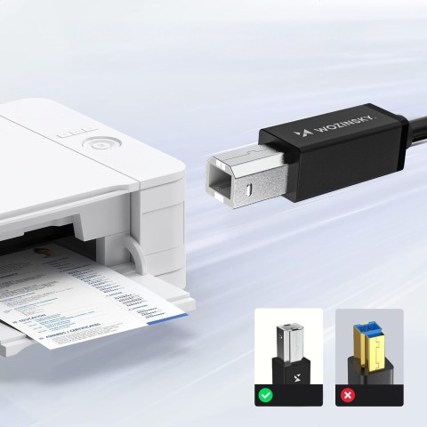 
Spausdintuvo ir skenerio laidas USB-B - USB-C 2m - juodas
