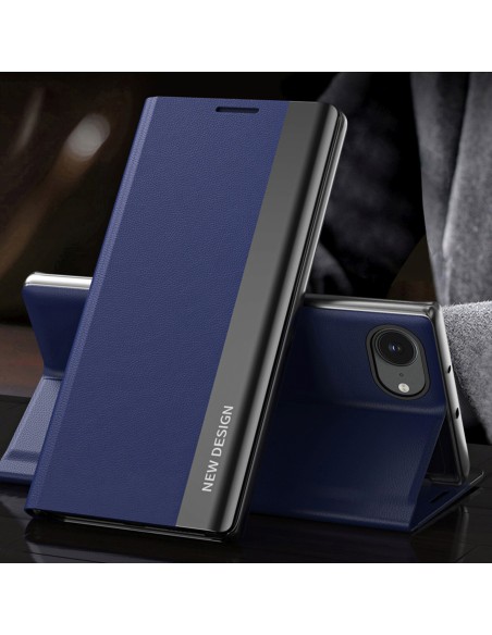
„iPhone 16e Sleep Case Pro“ su atlenkiamu stovu – mėlynas
