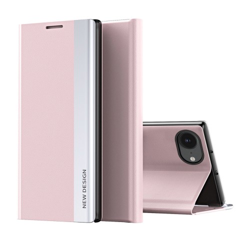 
„iPhone 16e Sleep Case Pro“ su atverčiamu stovu – rožinis
