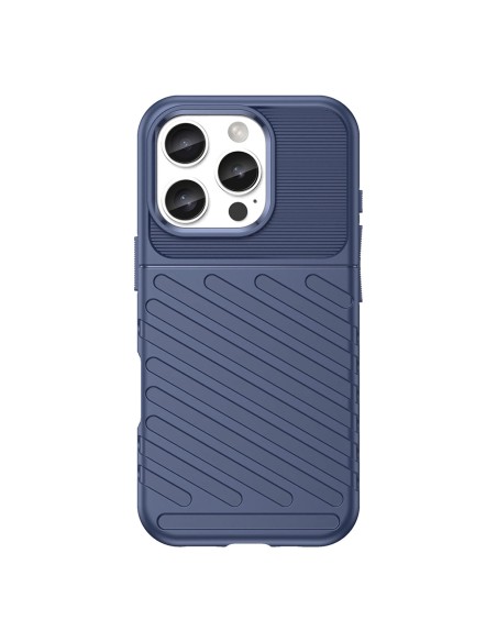 
Šarvuotas silikoninis dėklas, skirtas „iPhone 16e Thunder Case“ – mėlynas
