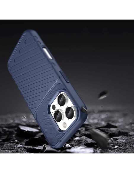 
Šarvuotas silikoninis dėklas, skirtas „iPhone 16e Thunder Case“ – mėlynas
