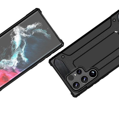
„Samsung Galaxy S25 Edge Hybrid Armor“ dėklas – juodas
