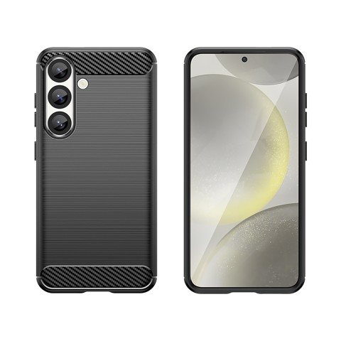 
Silikoninis dėklas, skirtas „Samsung Galaxy S25 Edge Carbon“ dėklui - juodas
