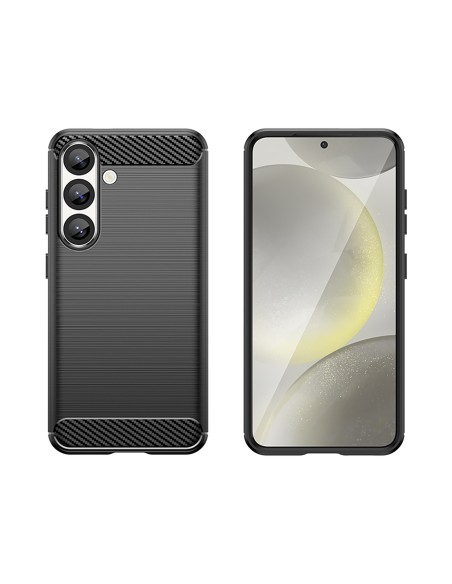 
Silikoninis dėklas, skirtas „Samsung Galaxy S25 Edge Carbon“ dėklui - juodas
