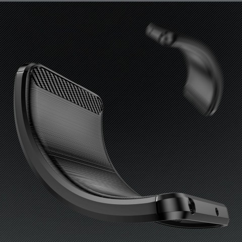 
Silikoninis dėklas, skirtas „Samsung Galaxy S25 Edge Carbon“ dėklui - juodas
