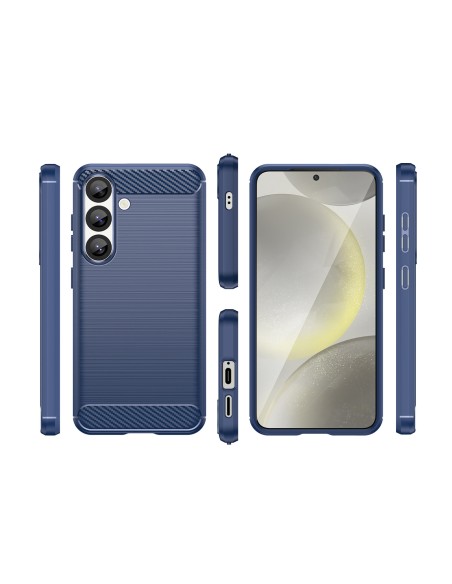 
Silikoninis dėklas, skirtas „Samsung Galaxy S25 Edge Carbon“ dėklui – mėlynas
