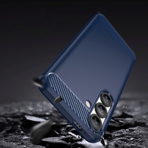 
Silikoninis dėklas, skirtas „Samsung Galaxy S25 Edge Carbon“ dėklui – mėlynas
