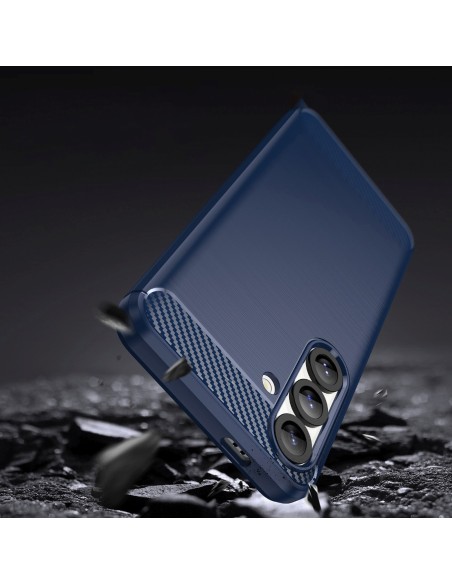 
Silikoninis dėklas, skirtas „Samsung Galaxy S25 Edge Carbon“ dėklui – mėlynas
