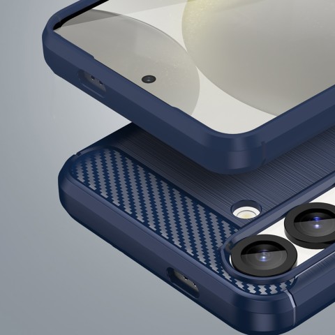 
Silikoninis dėklas, skirtas „Samsung Galaxy S25 Edge Carbon“ dėklui – mėlynas
