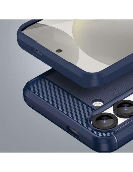 
Silikoninis dėklas, skirtas „Samsung Galaxy S25 Edge Carbon“ dėklui – mėlynas
