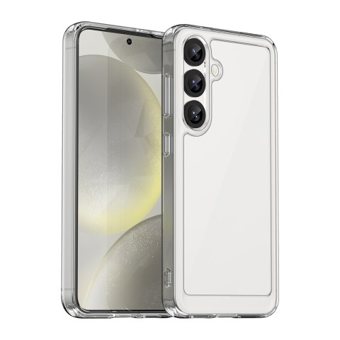 
„Samsung Galaxy S25 Edge“ kosmoso dėklas su lanksčiu rėmeliu – skaidrus
