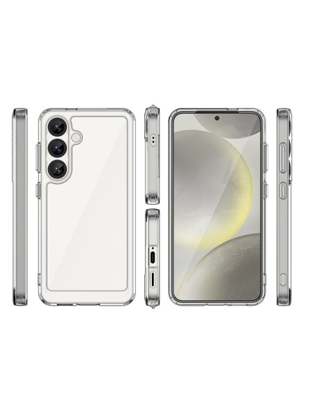 
„Samsung Galaxy S25 Edge“ kosmoso dėklas su lanksčiu rėmeliu – skaidrus
