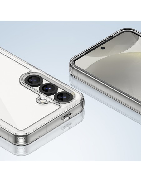 
„Samsung Galaxy S25 Edge“ kosmoso dėklas su lanksčiu rėmeliu – skaidrus
