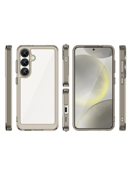 
„Samsung Galaxy S25 Edge“ „Outer Space“ dėklas su lanksčiu rėmeliu – pusiau permatomas

