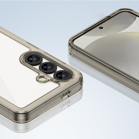 
„Samsung Galaxy S25 Edge“ „Outer Space“ dėklas su lanksčiu rėmeliu – pusiau permatomas
