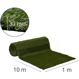 Dirbtinė žolė terasos balkonui minkšta 30 mm 20/10 cm 100 x 1000 cm