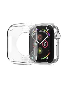 
„Apple Watch Series 4/ 5/ 6/ SE“ 44 mm itin skaidrus laikrodžio dėklas – permatomas
