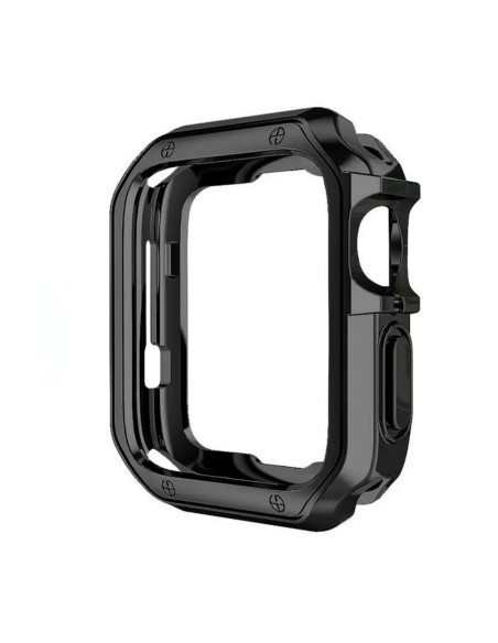 
„Apple Watch Series 7/ 8/ 9“ (41 mm) minkštas ir tvirtas dėklas – juodas
