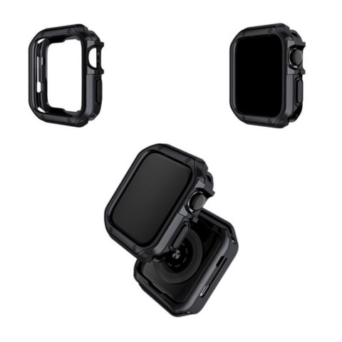 
„Apple Watch Ultra 1/ 2“ (49 mm) minkštas ir tvirtas laikrodžio dėklas – juodas
