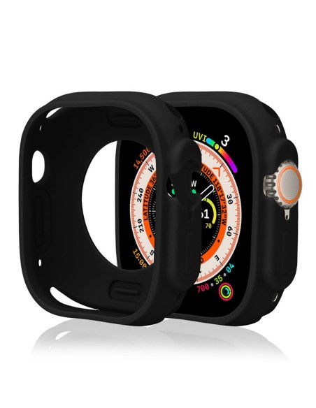 
„Apple Watch Series 4/ 5/ 6/ SE“ (44 mm) silikoninis laikrodžio dėklas – juodas
