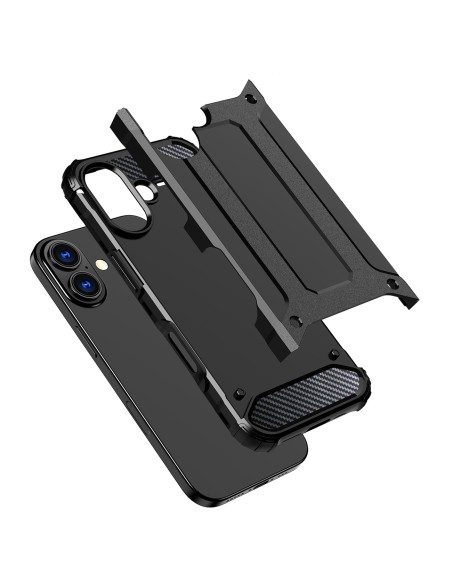 
„iPhone 17 Hybrid Armor“ dėklas – juodas
