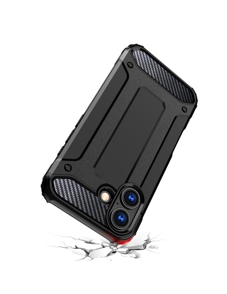 
„iPhone 17 Hybrid Armor“ dėklas – juodas
