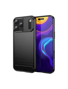 
Apsauginis „iPhone 17 Pro Max“ anglies pluošto dėklas – juodas
