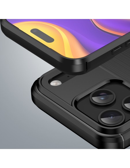 
Apsauginis „iPhone 17 Pro Max“ anglies pluošto dėklas – juodas
