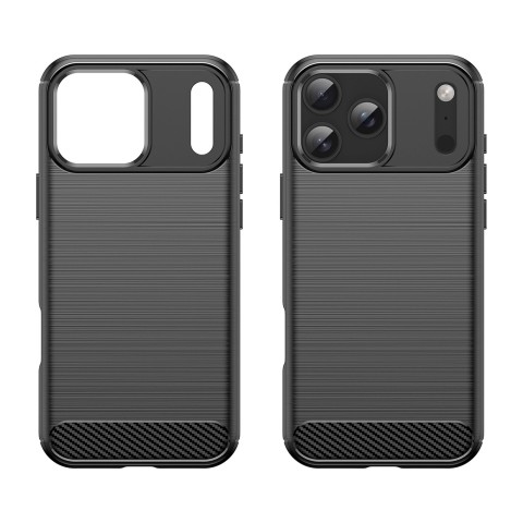 
Apsauginis „iPhone 17 Pro Max“ anglies pluošto dėklas – juodas
