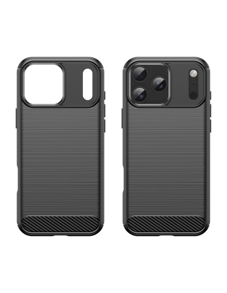 
Apsauginis „iPhone 17 Pro Max“ anglies pluošto dėklas – juodas
