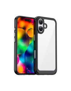 
„iPhone 17 Outer Space“ dėklas – juodas permatomas
