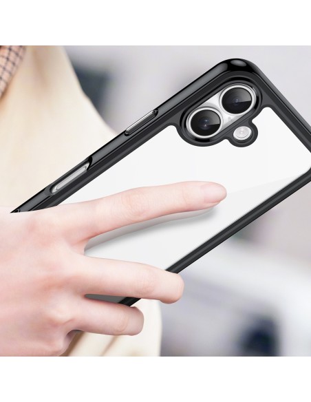 
„iPhone 17 Outer Space“ dėklas – juodas permatomas
