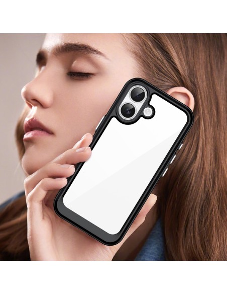 
„iPhone 17 Outer Space“ dėklas – juodas permatomas
