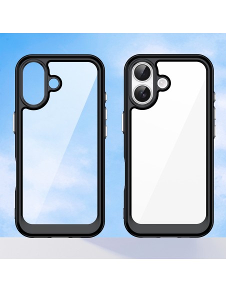 
„iPhone 17 Outer Space“ dėklas – juodas permatomas
