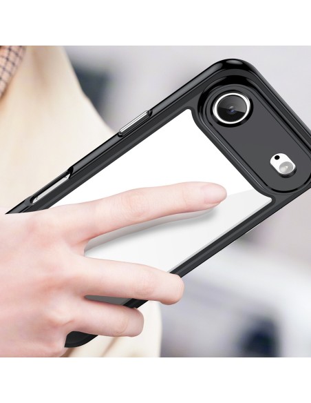 
„iPhone 17 Air“ kosmoso dėklas – juodas permatomas
