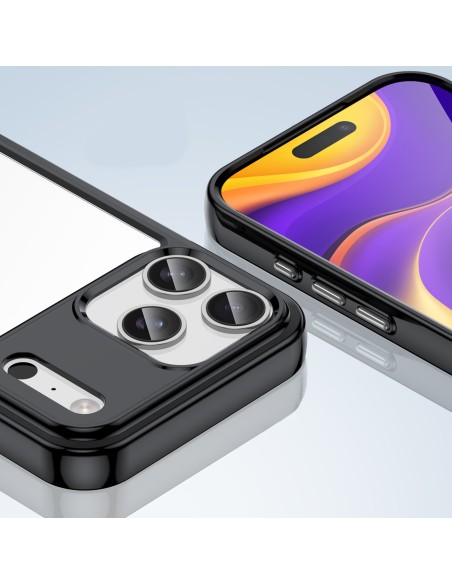 
iPhone 17 Pro Max „Outer Space“ dėklas – juodas permatomas
