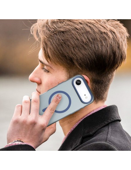 
„iPhone 17 Air“ magnetinis abrazyvinis „MagSafe“ dėklas – matinės mėlynos spalvos
