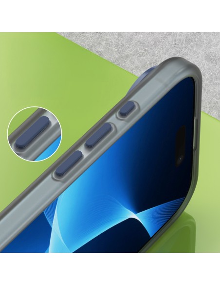 
„iPhone 17 Air“ magnetinis abrazyvinis „MagSafe“ dėklas – matinės mėlynos spalvos

